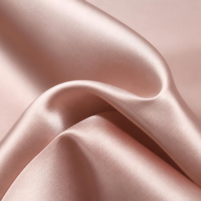 Blush silk fabric with a gentle sheen
